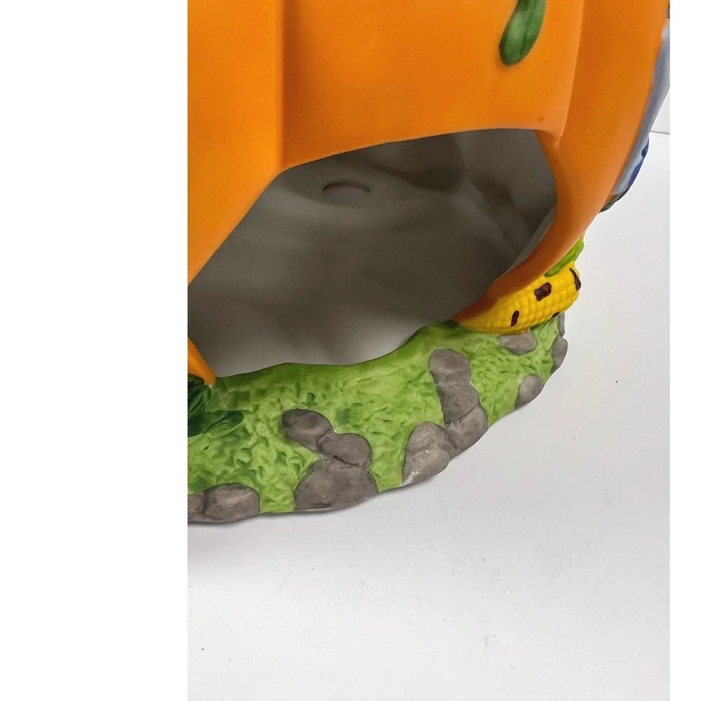 Partylite Pumpkin Tealight House P7316 Halloween Ceramic Candle With Box - Picture 7 of 13